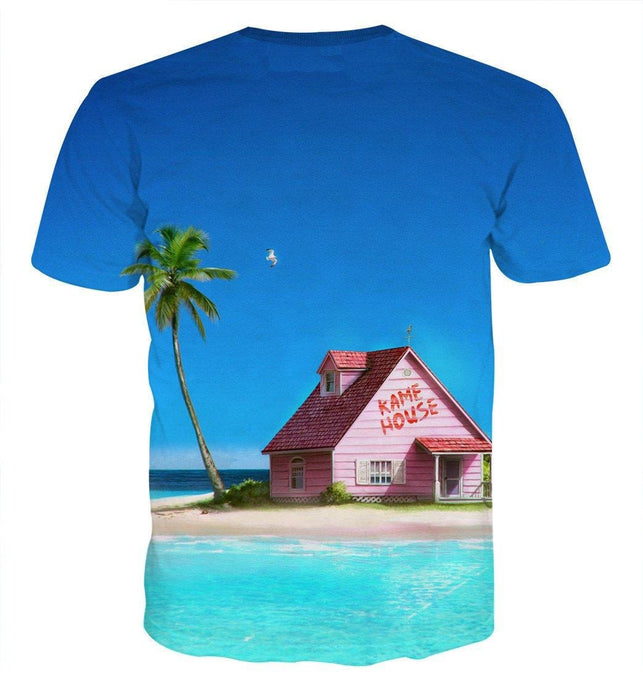 DBZ Master Roshi's Kame House Relax Vibe Concept Graphic T-Shirt