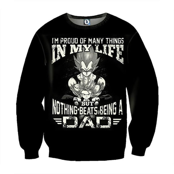 DBZ Vegeta Trunks Parenting Quotes Cool Family Theme Sweatshirt