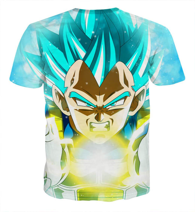 Dragon Ball Blue Vegeta Super Saiyan God Kamehameha T-Shirt