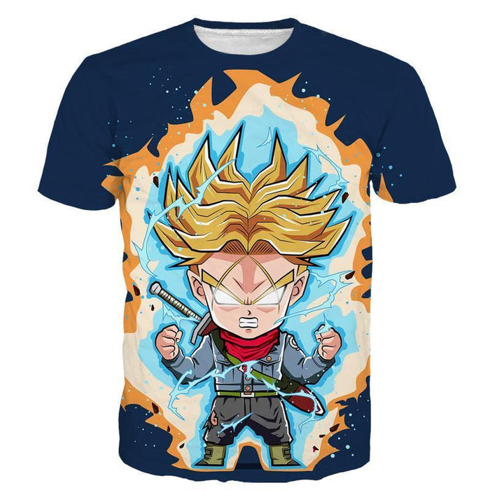 Dragon Ball Future Trunks Saga Super Saiyan Chibi Design T-Shirt