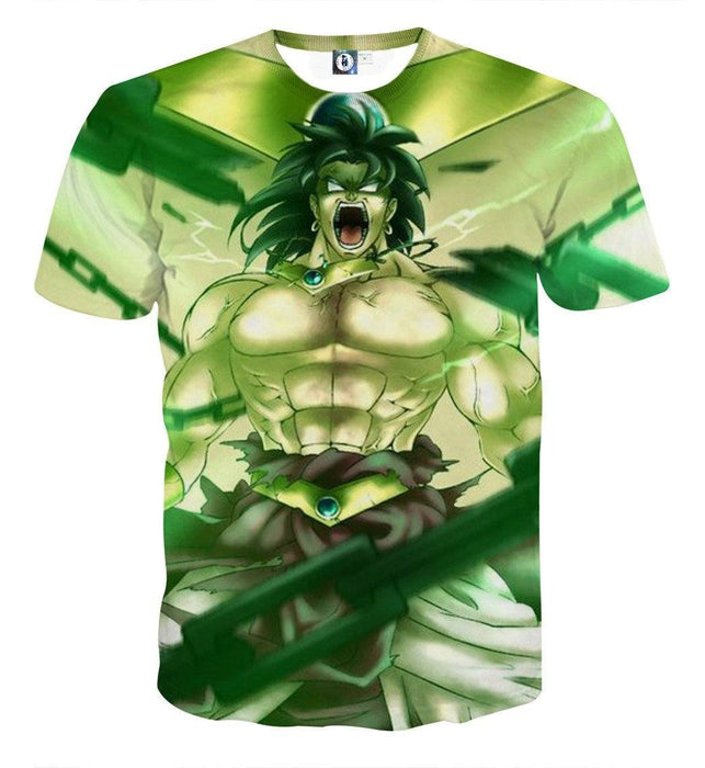 Dragon Ball Legendary Super Saiyan Broly 3D Full Print Streetwear Design T-Shirt