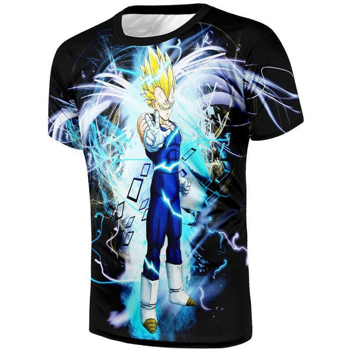 Dragon Ball Majin Vegeta Saiyan Prince Power Aura Dope Streetwear Design T-Shirt