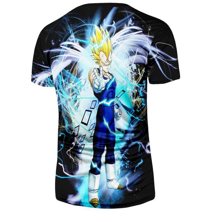 Dragon Ball Majin Vegeta Saiyan Prince Power Aura Dope Streetwear Design T-Shirt
