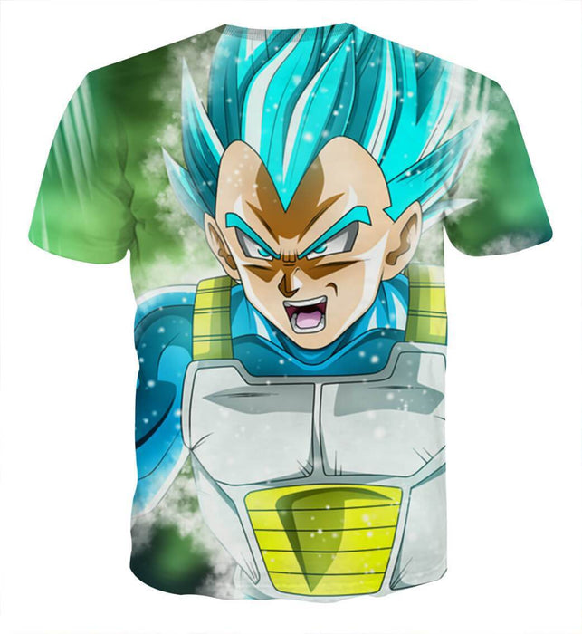 Dragon Ball Super Blue Vegeta Super Saiyan God Cool T-Shirt