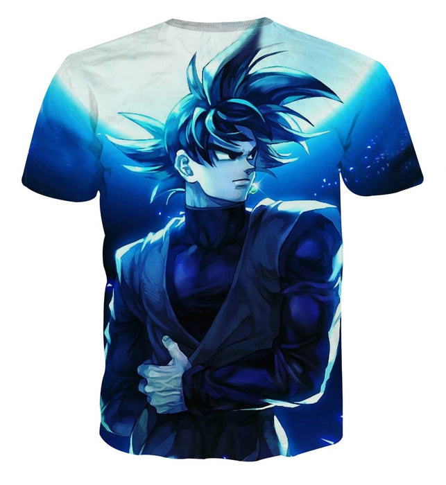 Dragon Ball Super Goku Black Cool Night Blue Sea T-Shirt