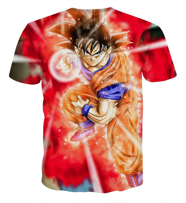 Dragon Ball Super Goku Red Kaioken Energy Epic Punch T-Shirt