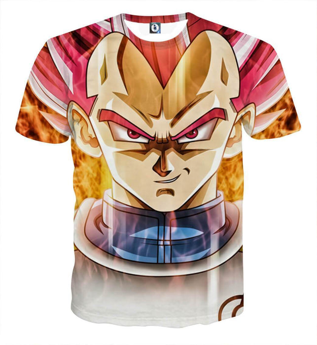 Dragon Ball Super Saiyan God Red Vegeta Cool Casual T-Shirt
