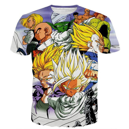 DBZ Goku Vegeta Gohan Saiyan Fight Villain Color Streetwear Style Desi —  DBZ Store