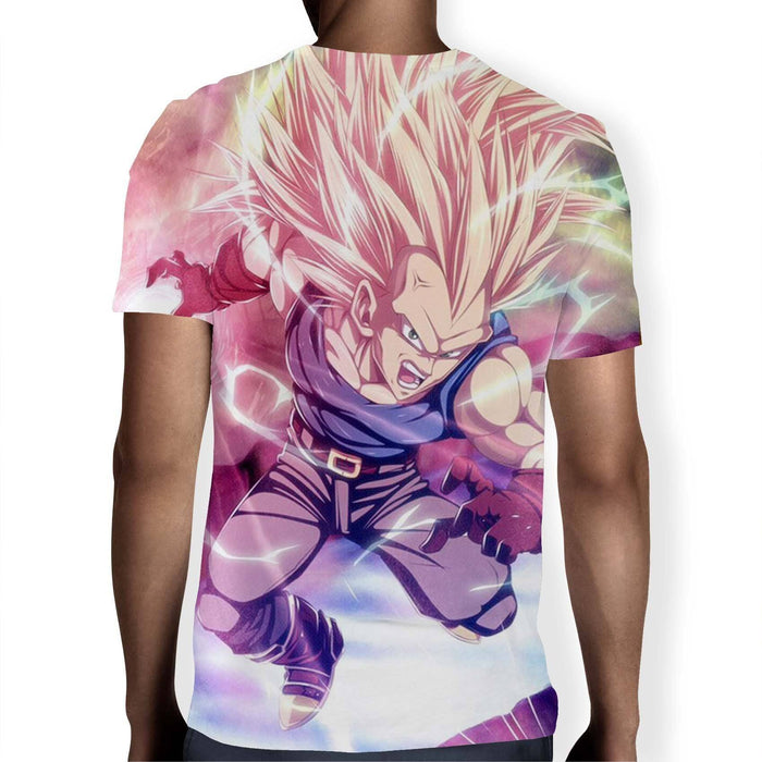 Dragon Ball Trunks SSJ3 Fan Artwork Full Print Style T-Shirt