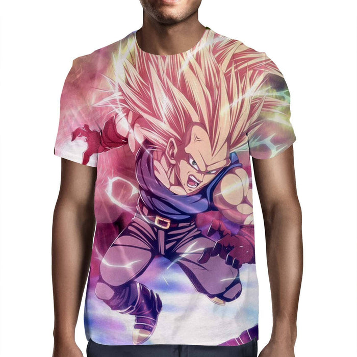 Dragon Ball Trunks SSJ3 Fan Artwork Full Print Style T-Shirt