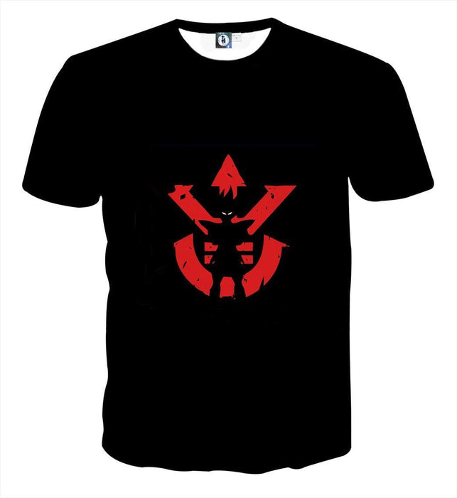 Dragon Ball Z Vegeta Shadow Cool Red Vegeta Symbol T-Shirt