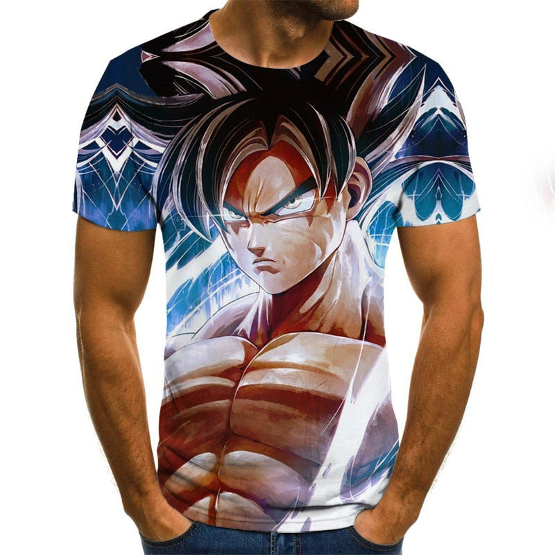 Dragon Ball Super Ultra Instinct Goku Men's Black T-shirt-3XL