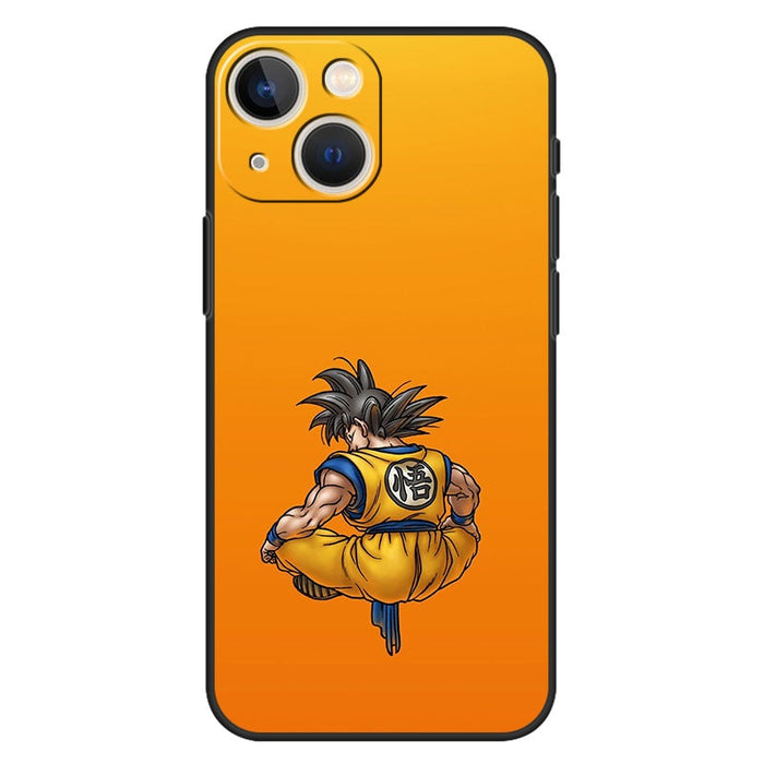 Goku Orange Background Iphone 14 cases