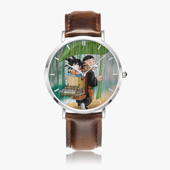 DBZ-Store Cute Kid Goku Super Saiyan Grandpa Gohan Cover in Rain Watch