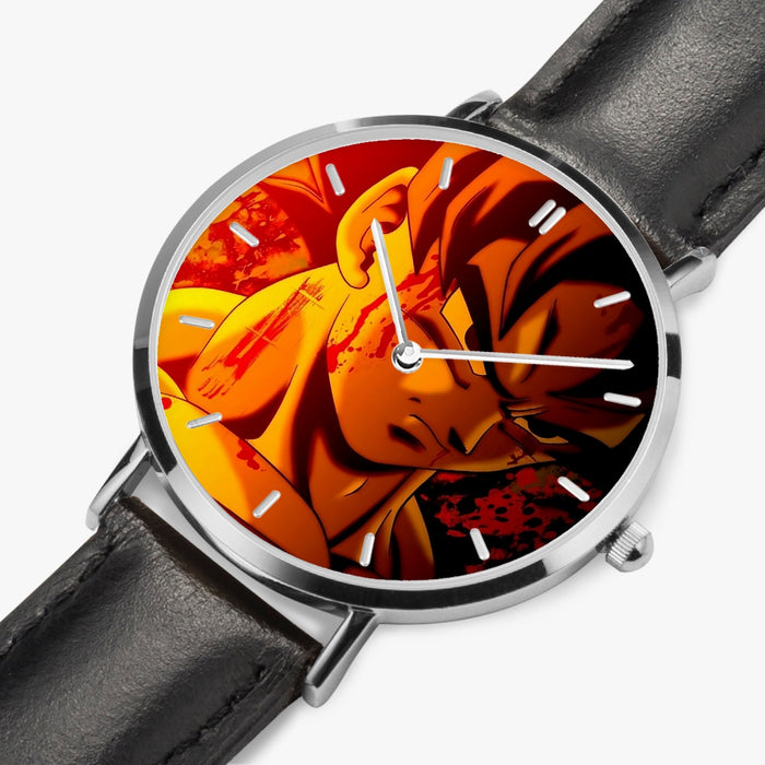 DBZ-Store Vibrant Serious Son Goku Dope Orange Watch