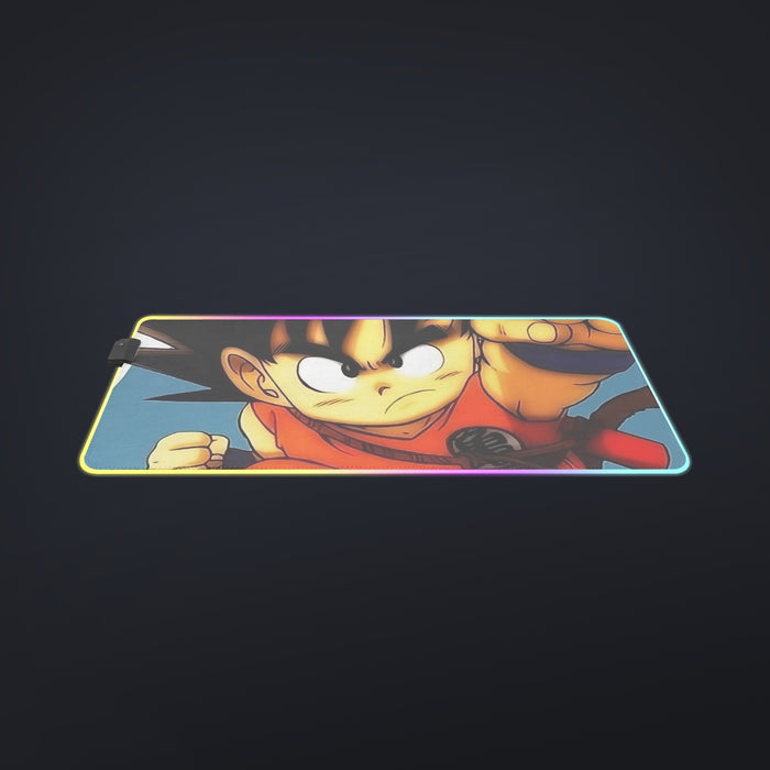 Young Goku Kid Flying Cloud Fight 3D Dragonball cool LED Mouse Pad
