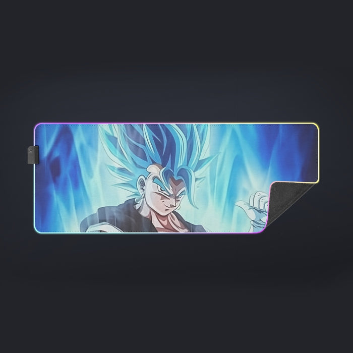 Dragon Ball Z Super Saiyan Vegito Blue Charge Aura Cool LED Mouse Pad