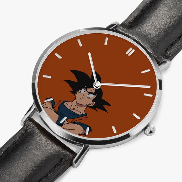 DBZ-Store Awesome Goku Orange Minimalistic Background Watch