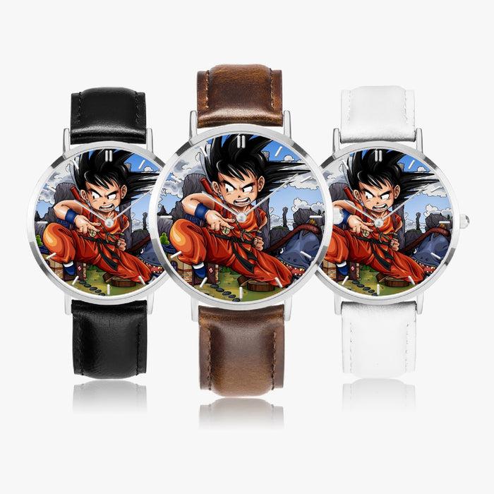 DBZ-Store Cool Angry Kid Goku Sky Clouds Blue Watch