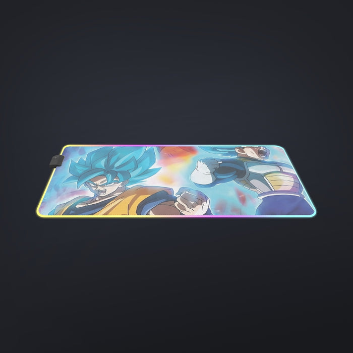 DBZ Legendary Broly Son Goku Vegeta Super Saiyan Blue  cool  LED  Mouse Pad