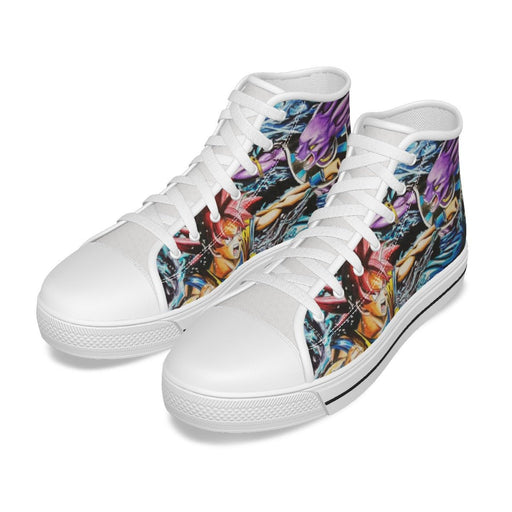 Awesome Beerus Vs Goku Shoes - DBZ Store