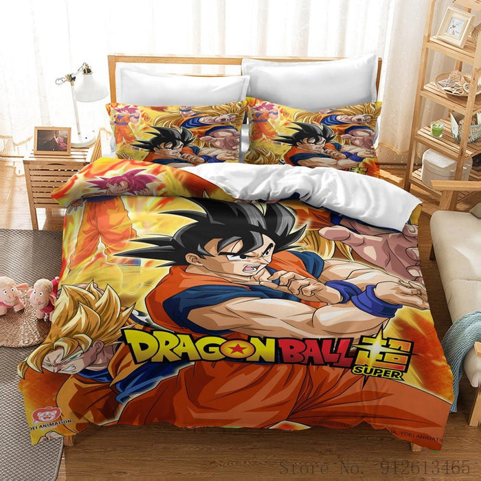 Awesome Dragon Ball Z Goku Saiyan Forms BedSet - DBZ Store