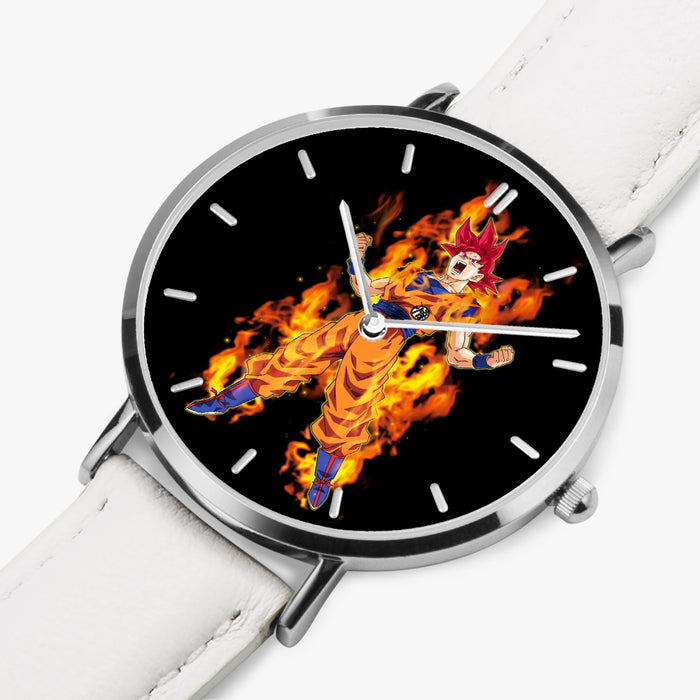 DBZ-Store Awesome Goku Super Saiyan God Transformation Watch