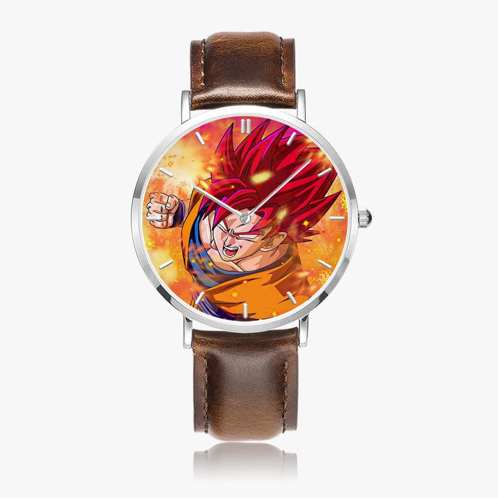 DBZ-Store Dope Super Goku Rage Red Ultra Instinct Watch