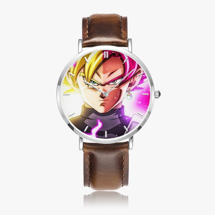 DBZ-Store Dope Goku God Half Rose and Golden Portrait Watch