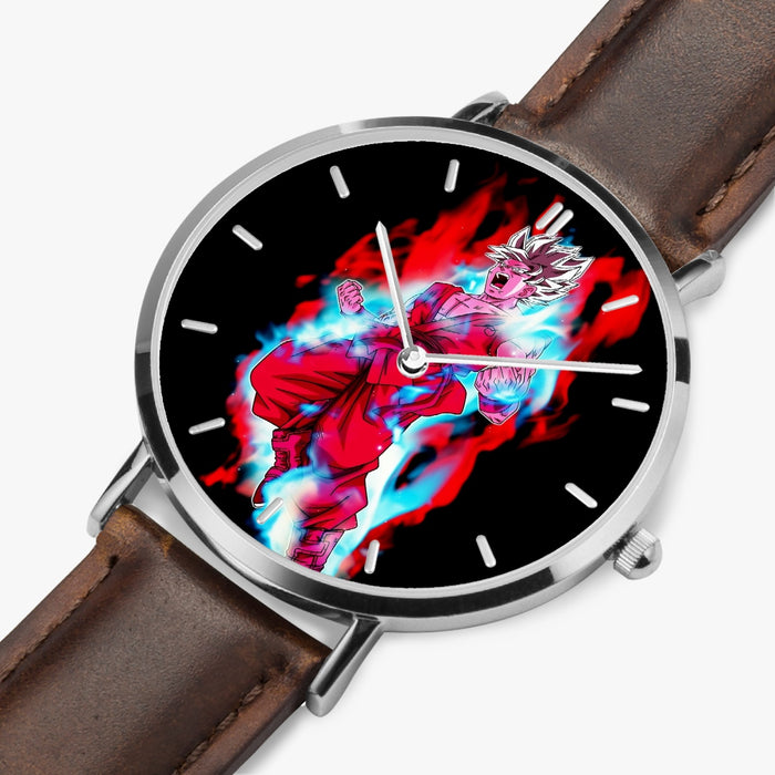 DBZ-Store Cool Goku White Super Saiyan Whis Symbol Watch