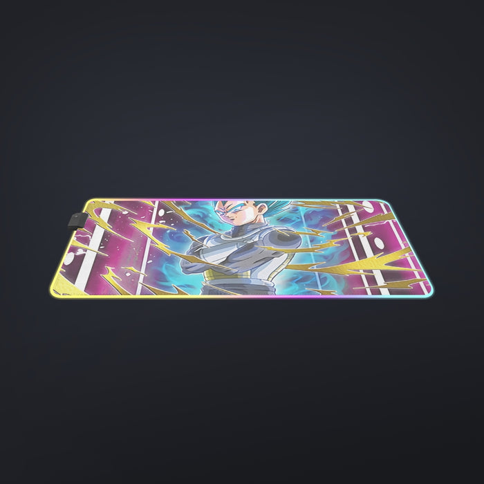 Dragon Ball Vegeta Super Saiyan God Blue SSGSS Aura Power Dope Design cool LED Mouse Pad
