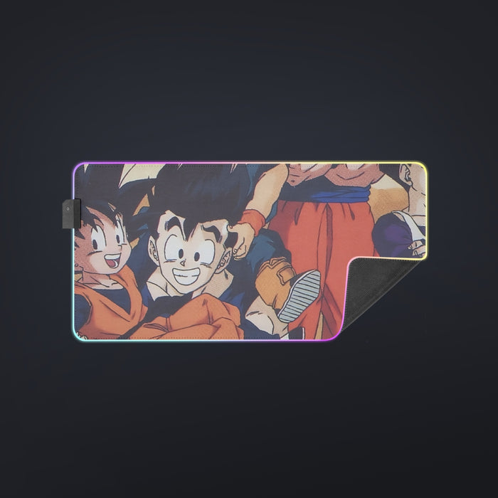 Dragon Ball Son Goku Happy Family cool  LED  Mouse Pad