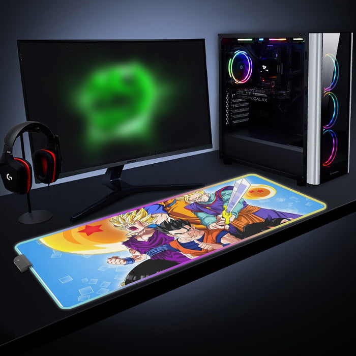 Son Gohan Evolution Dragon Ball Z  cool LED Mouse Pad