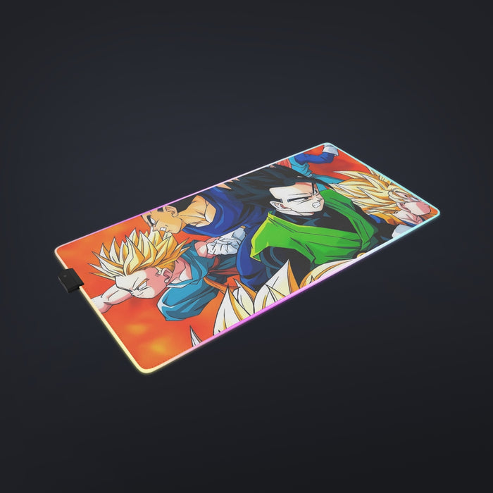Dragon Ball Goku Super Saiyan 3 Vegeta Gohan Trending Design cool LED Mouse Pad