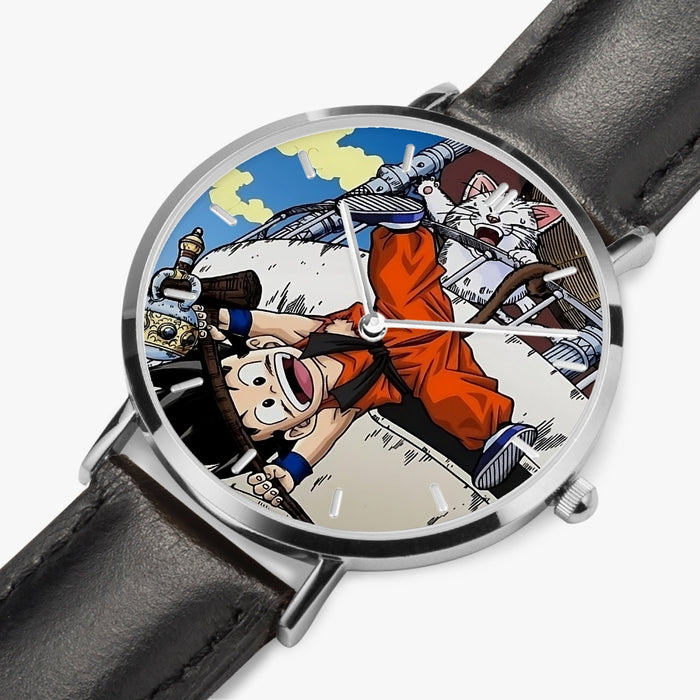 DBZ-Store Cute Kid Goku and Korin Wise Cat Watch