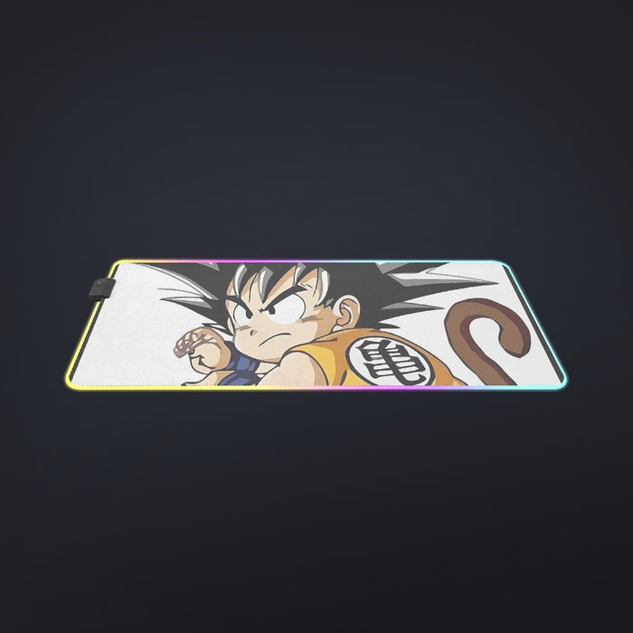 Cute Kid Goku Yellow Clothing Dragon Ball Z cool LED Mouse Pad