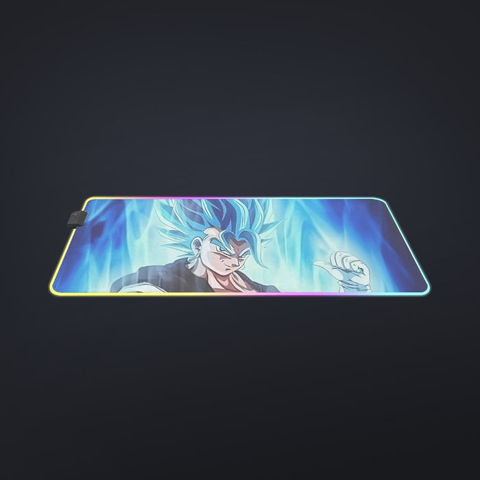 Dragon Ball Z Super Saiyan Vegito Blue Charge Aura Cool LED Mouse Pad