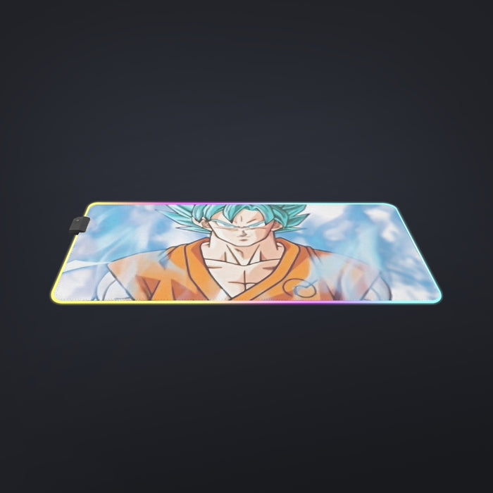Dragon Ball Super SSGSS Goku cool LED Mouse Pad