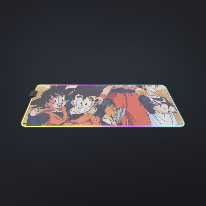 Dragon Ball Son Goku Happy Family cool  LED  Mouse Pad