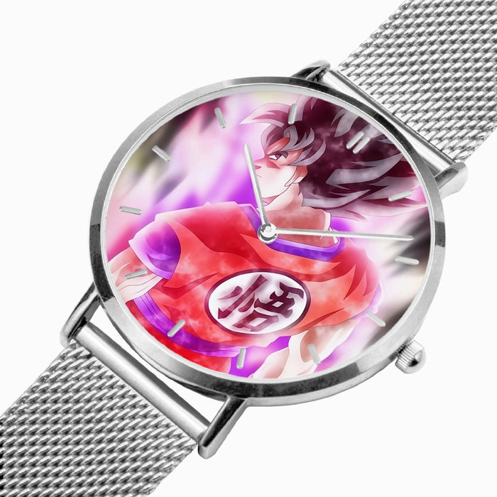 DBZ-Store Awesome Super Goku Kaioken Cool Purple Aura Watch