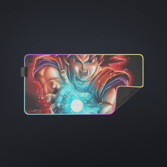 Awesome Red Hair Goku DBZ  cool LED  Mouse Pad