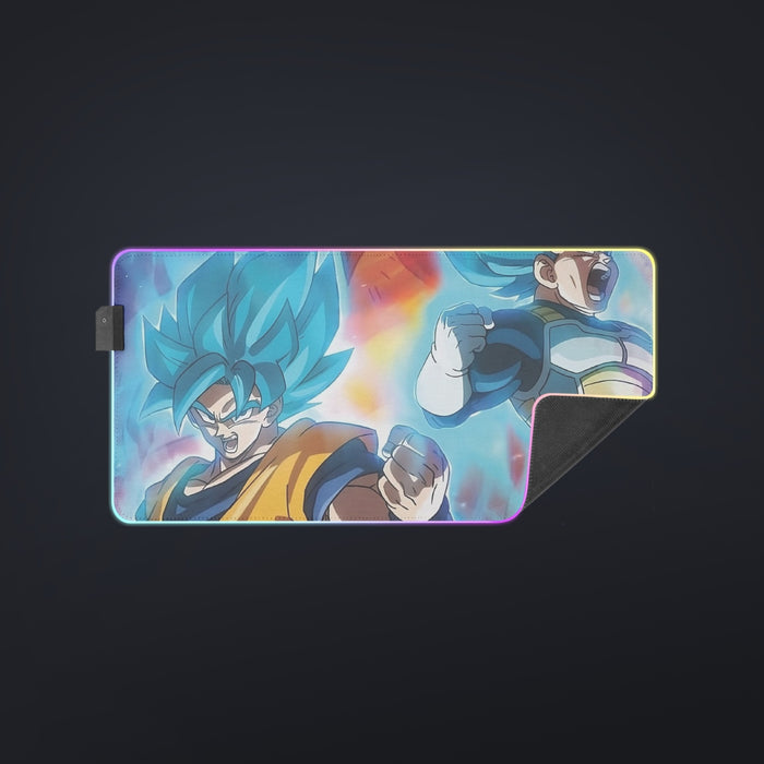 DBZ Legendary Broly Son Goku Vegeta Super Saiyan Blue  cool  LED  Mouse Pad