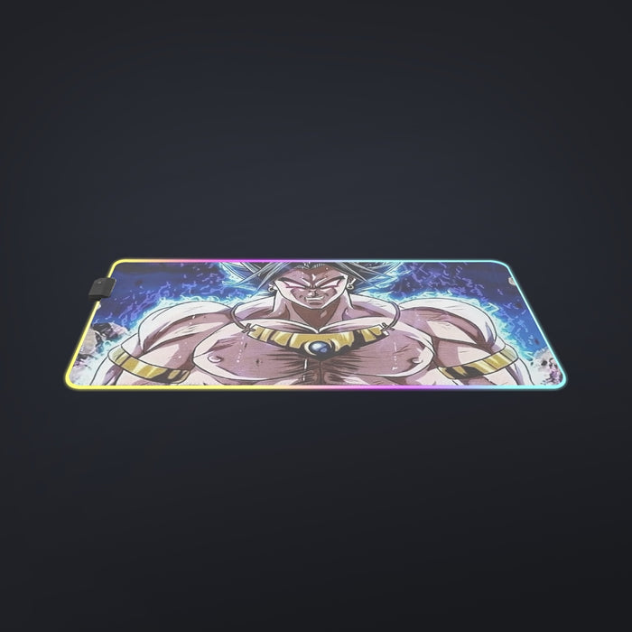 DBZ Legendary Super Saiyan Broly With Black Hair cool LED  Mouse Pad