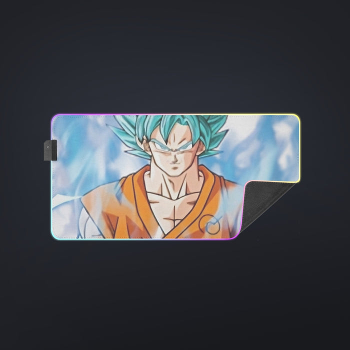 Dragon Ball Super SSGSS Goku cool LED Mouse Pad