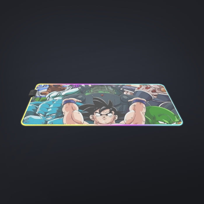 DBZ Goku Spirit Bomb Destroy Villains Cooler Broly Namek Vibrant Cool LED Mouse Pad