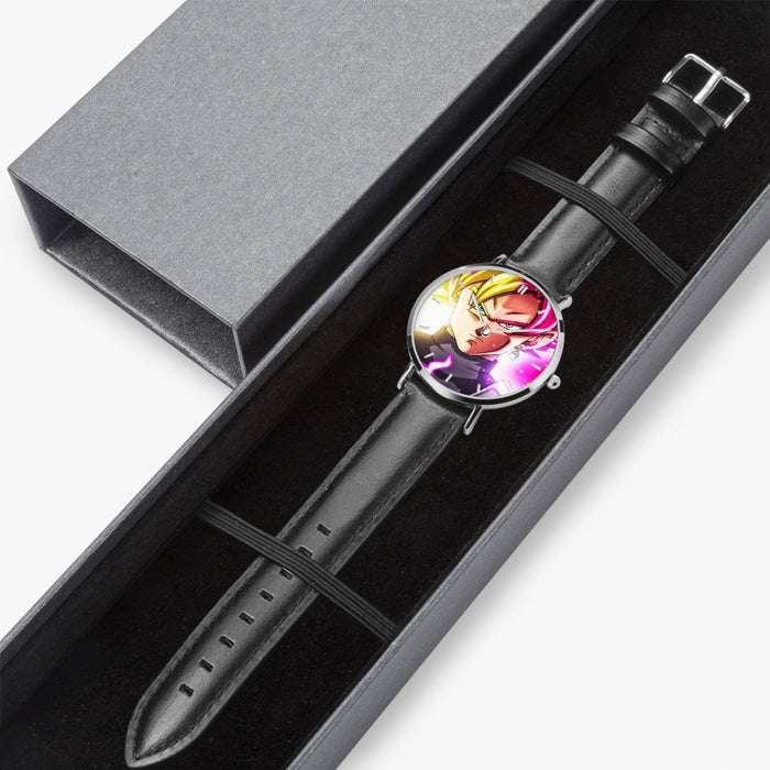 DBZ-Store Dope Goku God Half Rose and Golden Portrait Watch