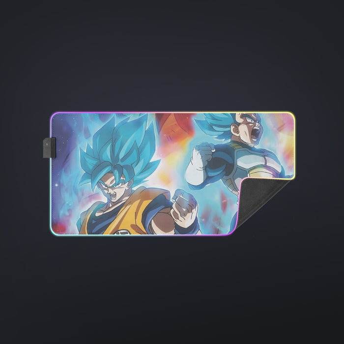 DBZ Legendary Broly Son Goku Vegeta Super Saiyan Blue  cool  LED  Mouse Pad