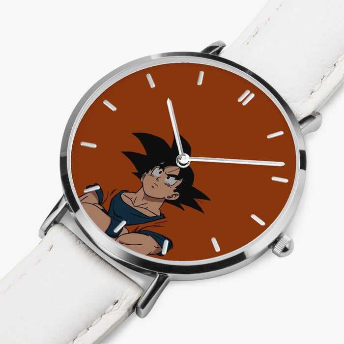 DBZ-Store Awesome Goku Orange Minimalistic Background Watch