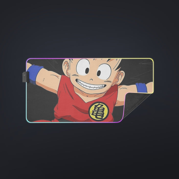 DBZ Jumping Kid Goku In His Training Suit cool LED Mouse Pad