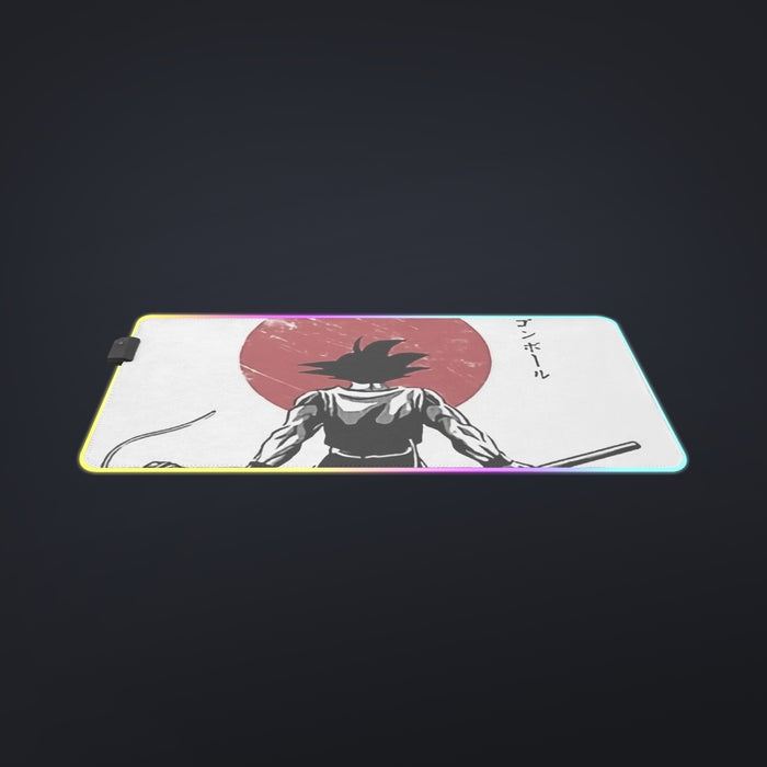 Goku With Red Moon Dragon Ball cool LED  Mouse Pad